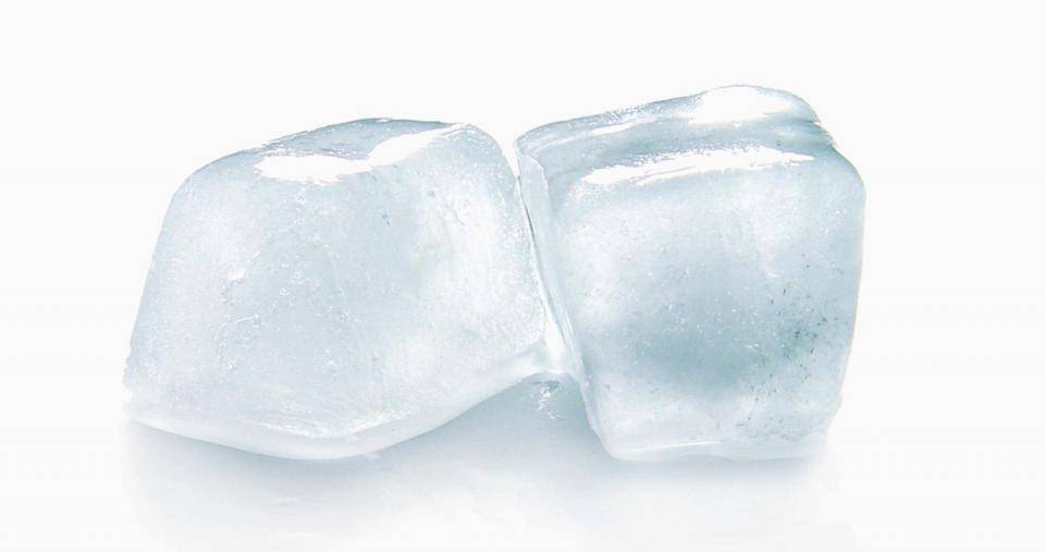 A vegan, gluten-free, zero fat dessert: two ice cubes