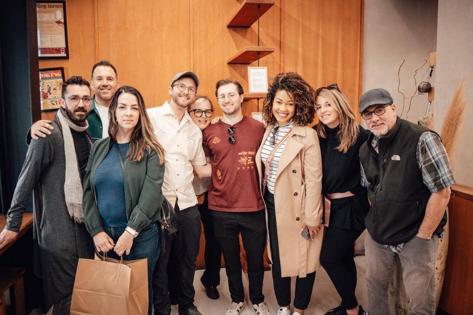 Group shot of the chefs while on a pastry tour