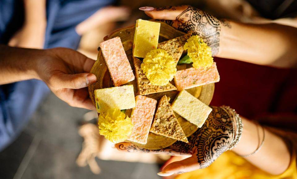 A platter of traditional India sweets