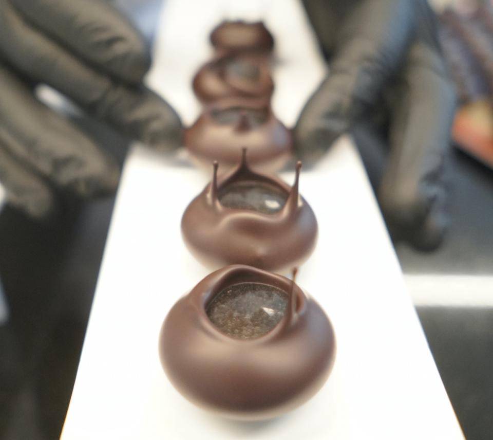 "Volcano" bonbons by Chef Martin Diez - very trendy!