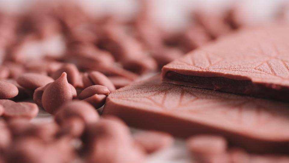 Ruby Chocolate and Raspberry Ganache Tablet by Chef Russ Thayer