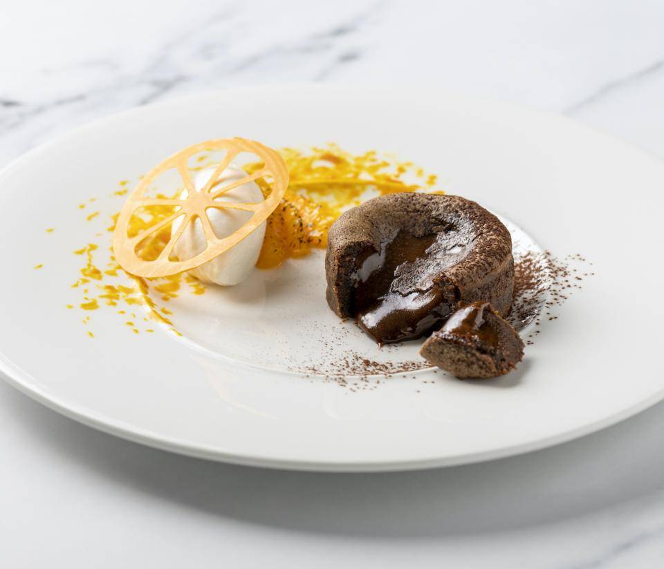 chocolate lava cake by Chocolate Academy™ UK chefs