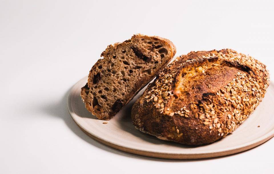 While wheat chocolate bread by Chef Julien Roy