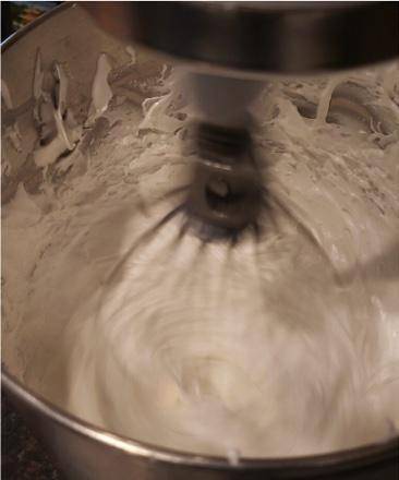 Over-whipped meringue