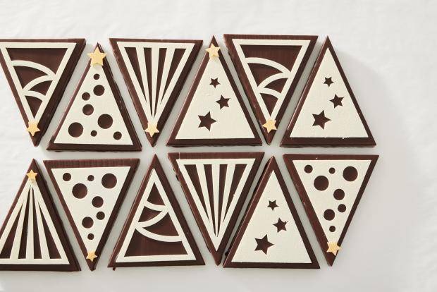 christmas tree chocolate bars