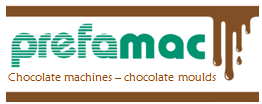 Prefemac log - green letters on a white background with dripping chocolate