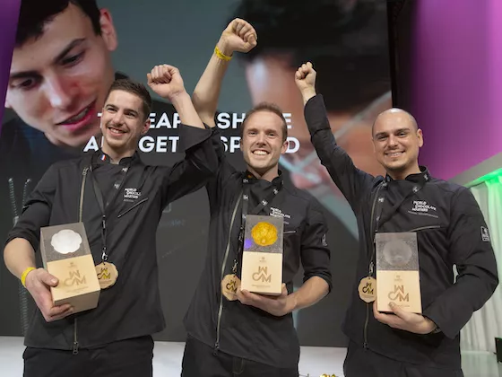 The winner and 2 runners up of the 2022 WCM final